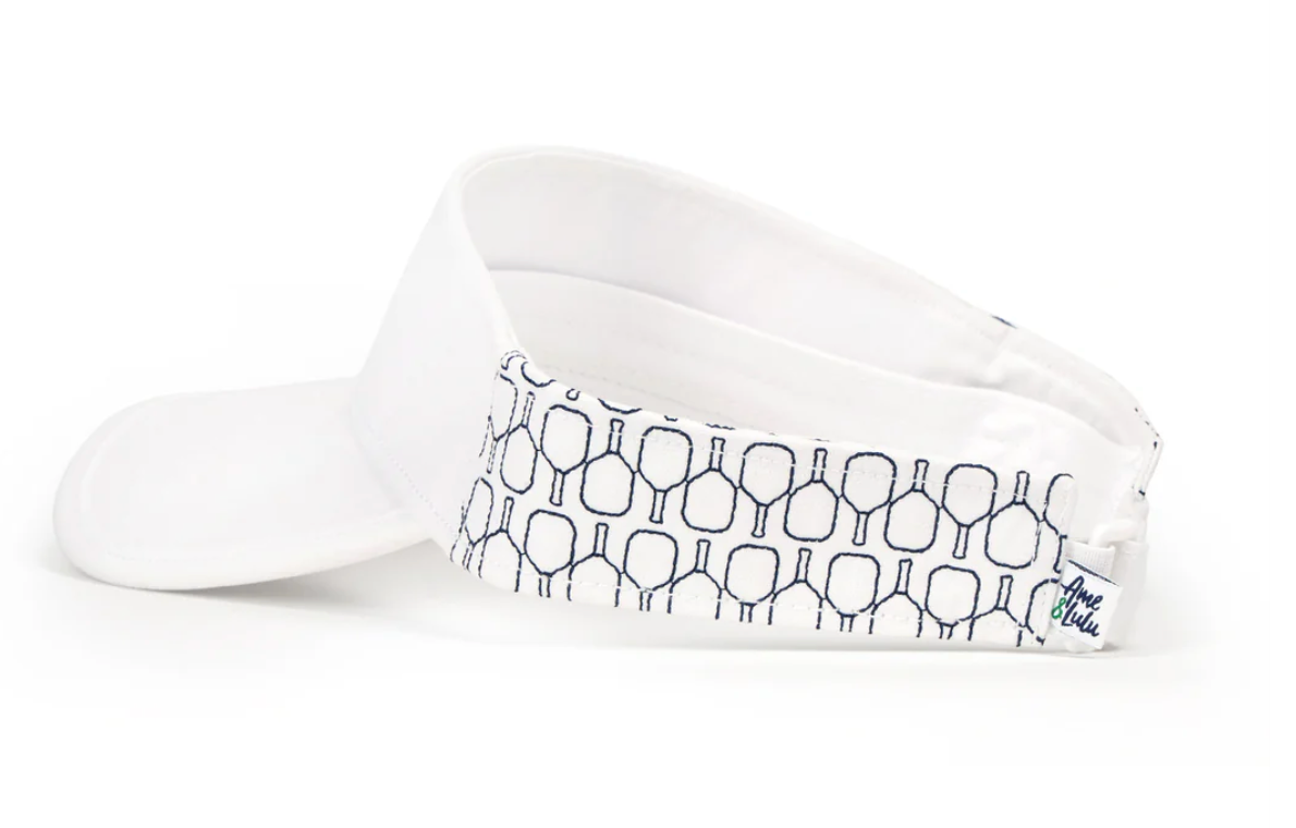 Ame & Lulu - Country Club Visor -  Navy Paddles