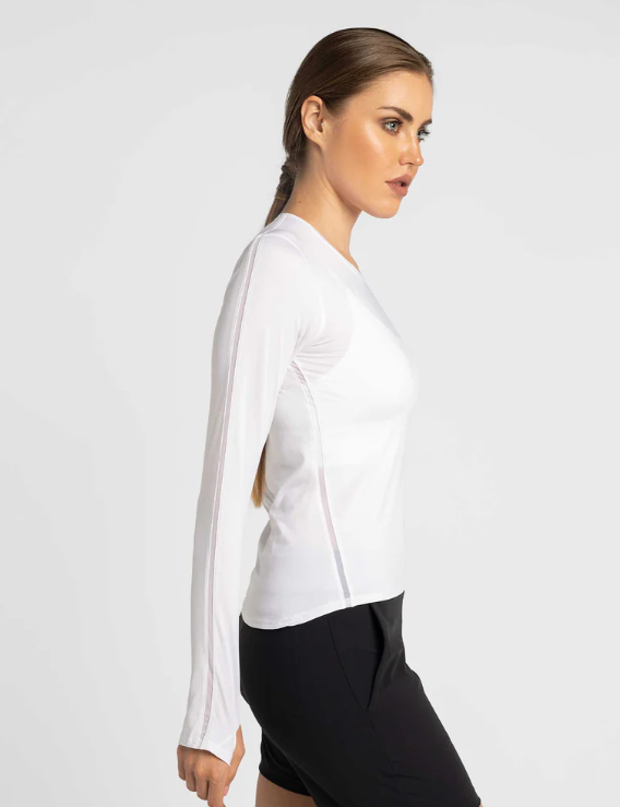 Inphorm Classic Long Sleeve Crew Neck - White