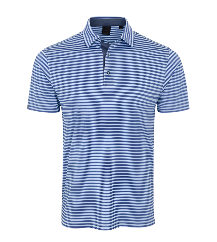 Dunning Buckhaven Ventilated Stripe Performance Polo (Multiple Colors)