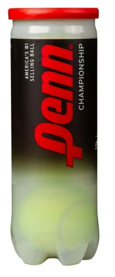 Penn Championship Regular Duty Tennis Balls (3 Ball Can)