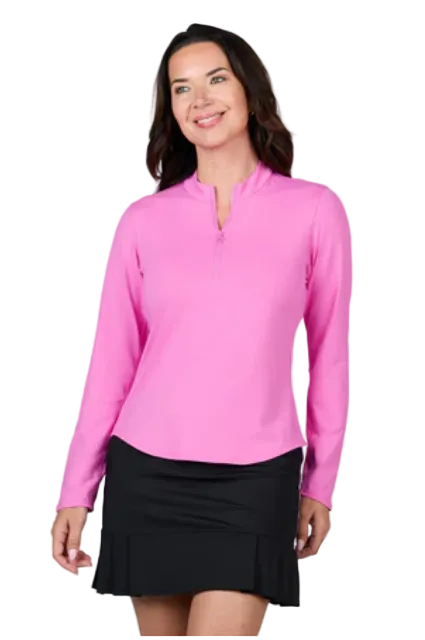 SofiBella Long Sleeve Half Zip - Pinkology
